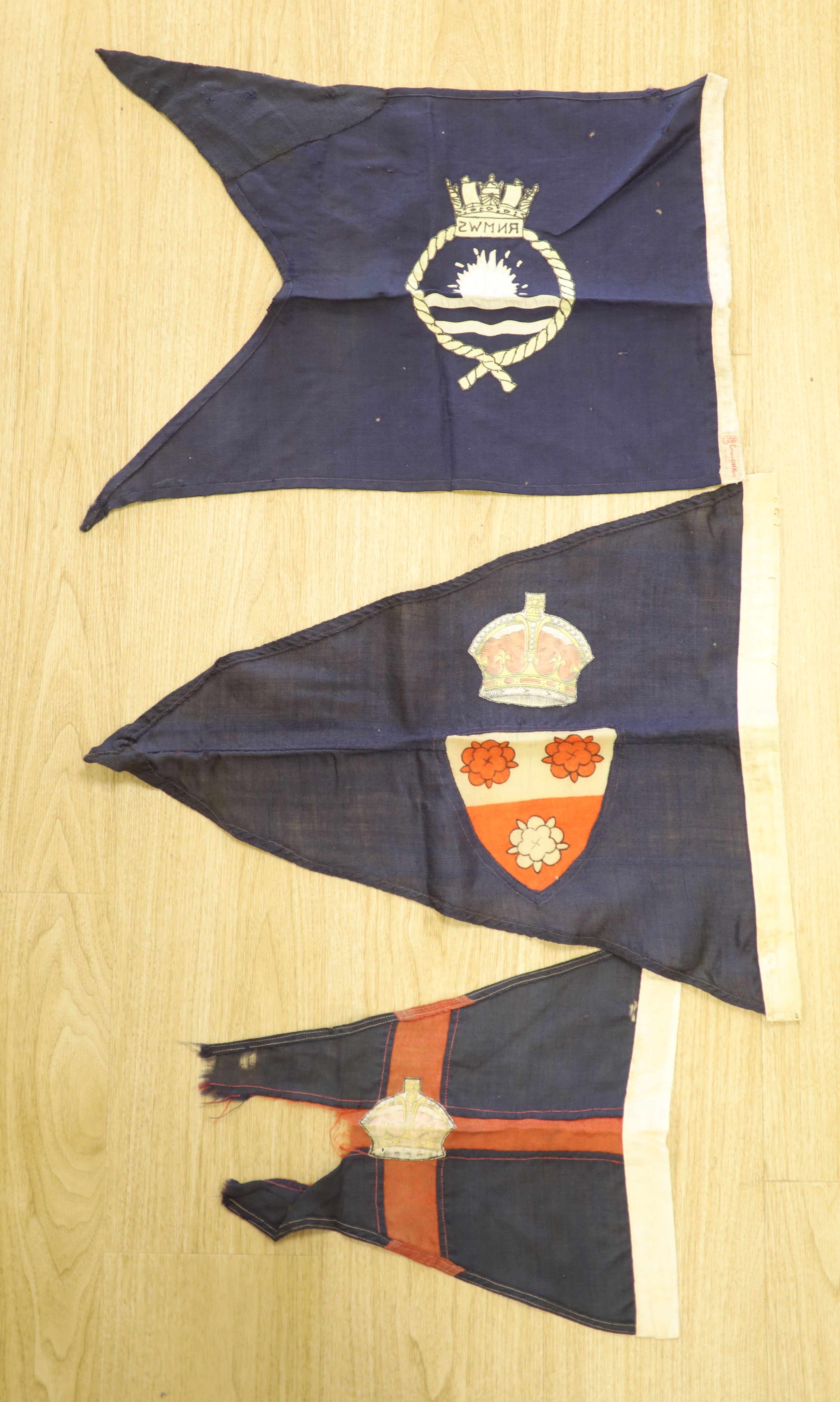 A group of 1950s Ensign flags